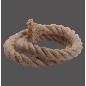 Braunes 3-adriges Lampen-Kabel (3m Rolle) von Just Light für Vintage-Leuchten.