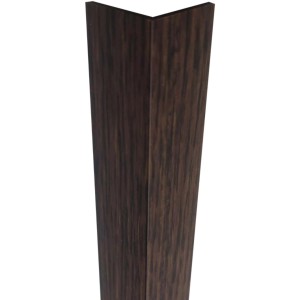 Arcansas Winkelprofil, gleichschenklig, PVC, 20x20x1000 mm, braun