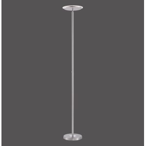 Schlichte, dimmbare Just Light Stehleuchte Hans aus Stahl, 181 cm hoch.