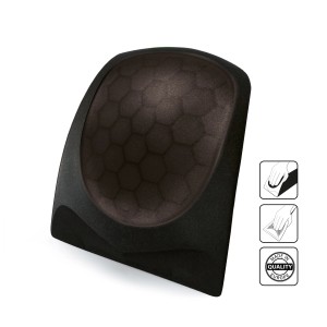 Anthrazitfarbener OKCars Eiskratzer mit ergonomischem Design und hexagonal gemusterter Oberfläche.