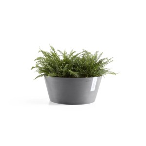 Ecopots Pflanzschale Frankfurt rund Ø 31 cm Grau