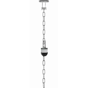 Abus Gitterrostsicherung GS40: Kette mit Schlossabschirmung für Tür & Fenstersicherung.