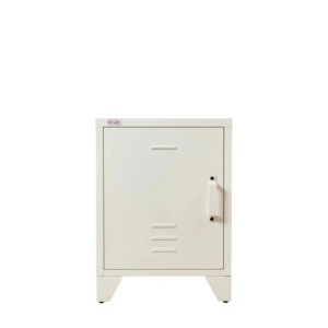Jet-Line Aktenschrank MINSKOW 40 x 40 x 55 cm Weiß Metall Spind Büro