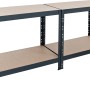 Ar Shelving Schwerlast-Steckregal, anthrazit, 180x120x45cm, mit 4 Böden. Ideal für Keller, Garage oder Werkstatt.