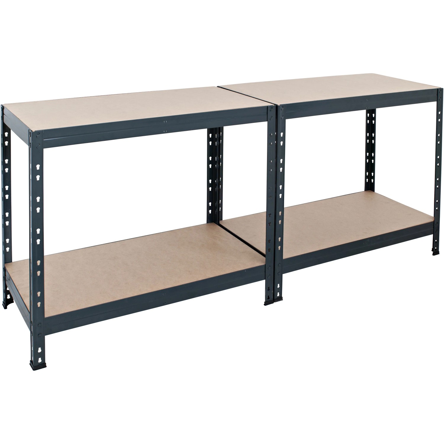 Ar Shelving Schwerlast-Steckregal, anthrazit, 180x120x45cm, mit 4 Böden. Ideal für Keller, Garage oder Werkstatt.