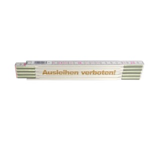Stabila Zollstock 2m mit Lasergravur "Ausleihen verboten", Messwerkzeug.