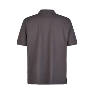 Hans Schäfer Workwear Polo-Shirt in Anthrazit, Größe M, Rückansicht.