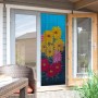 Conacord Türvorhang Flowers, 90x200cm, Bambus, mit Blumenmuster als Raumteiler.
