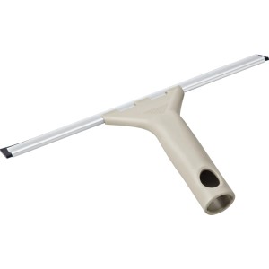 OBI Varifit Fensterabzieher greige mit Gummilippe & Aluminiumschiene für streifenfreie Glasreinigung.