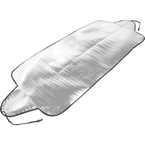 Silberne Auto-Frontscheibenabdeckung (70x150cm) zum Frostschutz und Sonnenschutz.