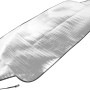 Silberne Auto-Frontscheibenabdeckung (70x150cm) zum Frostschutz und Sonnenschutz.