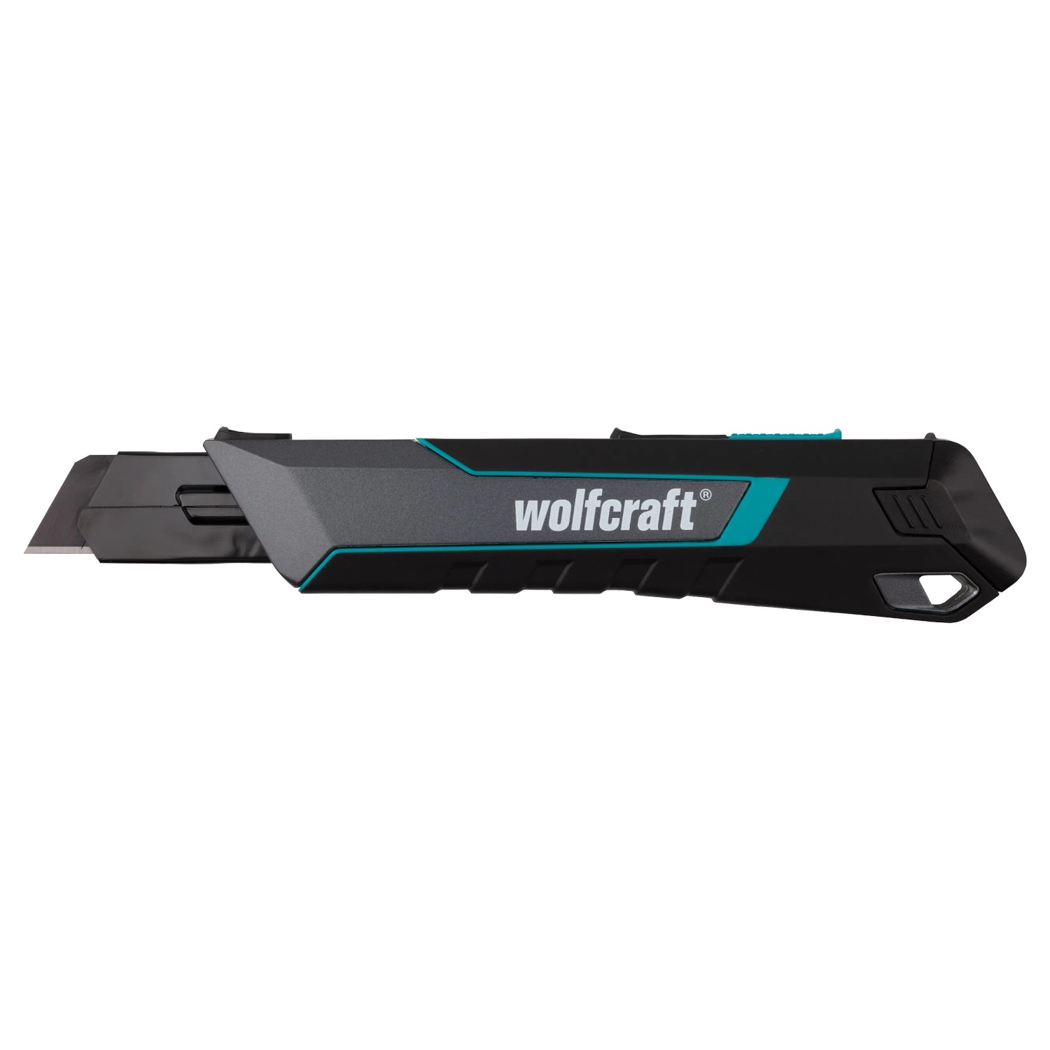 Wolfcraft Abbrechklingenmesser Dual 18 mm, Profi-Messer für Links- und Rechtshänder.