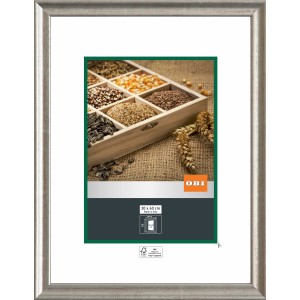 OBI Holz-Wechselrahmen, silber, 30x40 cm, FSC®-zertifiziert. Bilderrahmen für Fotos und Drucke.