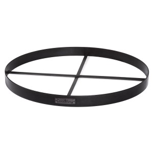 Schwarze CookKing Stahlbasis für 100 cm Feuerschalen, robust und dekorativ.