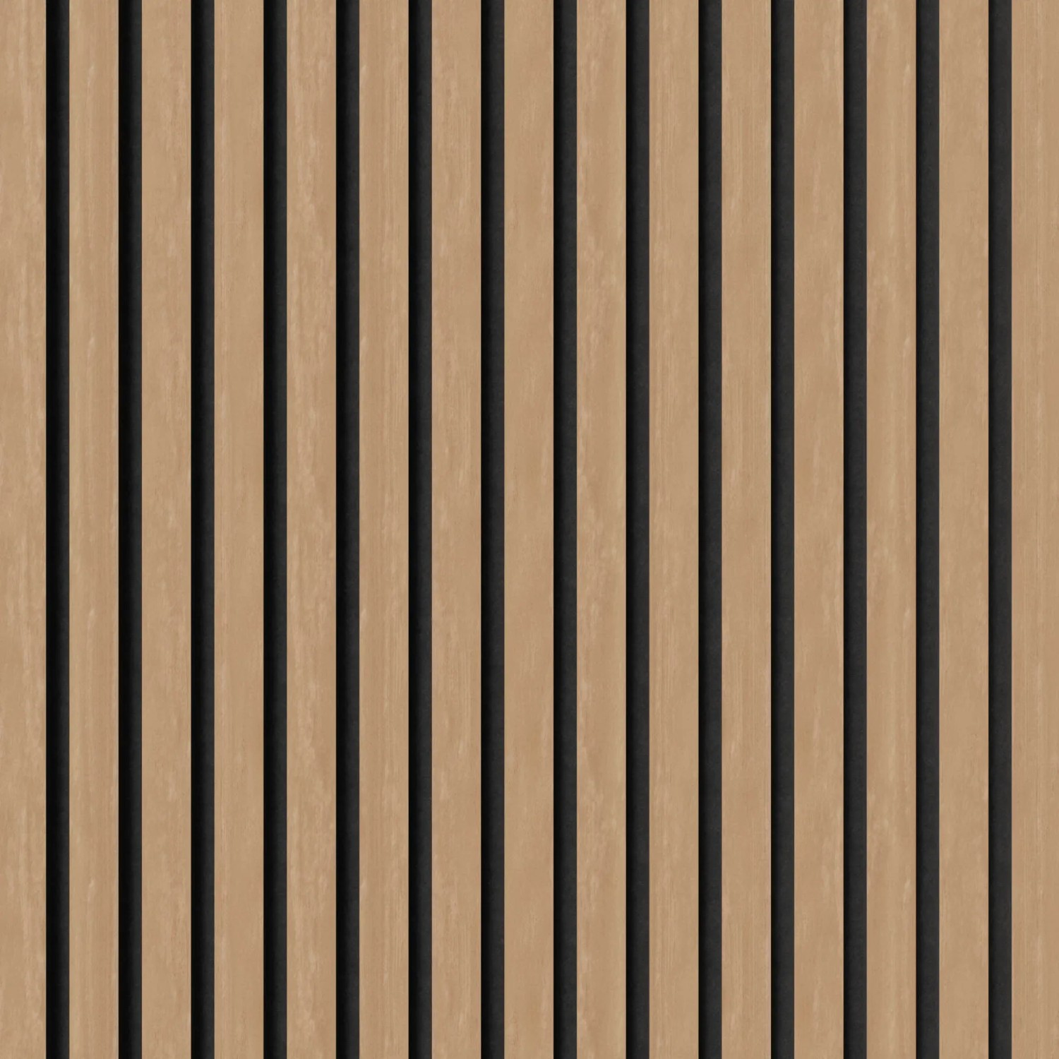 Akustikpaneel Buche mit schwarzem Filz, 32x240cm, 2er Set, zur Wand- und Deckenverkleidung.