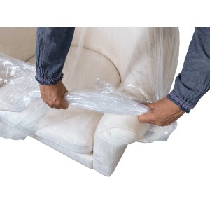 Sesselhülle Transparent im 2er Pack zum Schutz vor Staub und Feuchtigkeit.