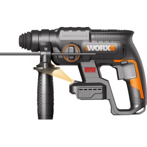 Worx Akku-Bohrhammer WX381.9, 20V, SDS+, ohne Akku. Ideal zum Bohren und Meißeln.