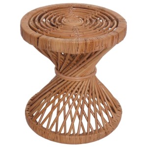Beistelltisch M31 aus Rattan, naturbelassenes Geflecht für das Wohnzimmer.