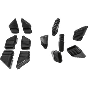 Fußkappen, 12 Stück, für Davenport II Balkonset (braun), aus Kunststoff.