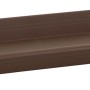 Brauner Florus Pflanzkasten-Untersetzer Universal, 60 cm, aus recyceltem Kunststoff.