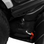 Detailaufnahme: Schwarzer Texas Rasentraktor Premium TTS98H mit rotem Hebel.
