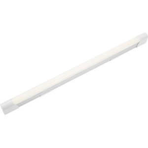Silberne LED-Unterbauleuchte für Küchen, 63,5 cm lang.