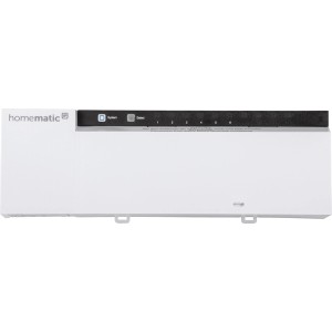 Homematic IP Aktor für Fußbodenheizung, 6-fach, 24 V, zur Hausautomation.