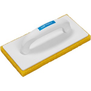 LUX Fliesenwaschbrett Classic, 270x130mm, mit Schwammauflage grob, für Maurer- und Fliesenlegerarbeiten.