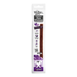 Lucky Jim DuoStickies Hunde-Belohnungssnack Huhn & Lamm, 15g. Soft und lecker für Hunde.