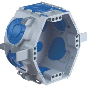 Kaiser Gerätedose UP ECON Fix, Unterputzdose für Schalter und Taster, grau/blau.