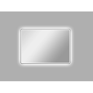 DSK LED-Lichtspiegel Black Rio, 100x70 cm, mit umlaufender Beleuchtung.