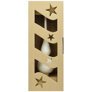 Vitbis Weihnachtsbaumspitze 6 cm Perlweiß