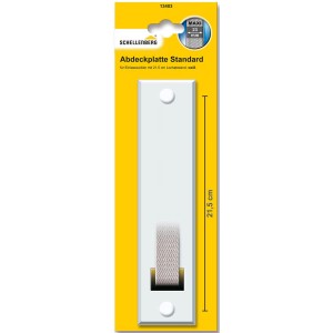 Schellenberg Gurtwickler Abdeckplatte Standard Maxi, 215 mm, weiß. Abdeckung für Rollladenantriebe.