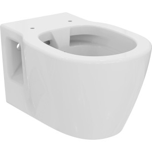 Weißes Ideal Standard Connect WC-Paket ohne Spülrand, ein Wand-WC Set.