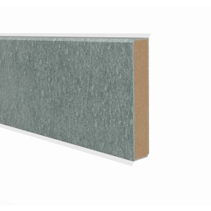 Sockelleiste Cubu 60 Stone & Style Beton Grau, folierte Leiste mit Steinoptik.