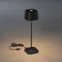Schwarze Konstsmide LED-Tischleuchte Capri, 36 cm, für Innen und Außen, mit USB-Kabel.