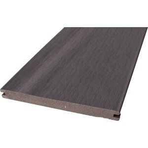 GroJa Terrassendiele BPC Steingrau strukturiert 2,0cm x 18,7cm x 400cm