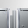 Biohort Verbindungselemente für Mülltonnenbox Alex, silber-metallic, zur Abdeckung des Spalts.