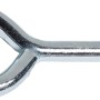 Verzinkte LUX Ringschraube, 3,8x25mm, 5 Stück, mit Holzschraubengewinde für Befestigungen.