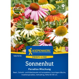 Kiepenkerl Sonnenhut Paradiso Mischung: Bunte Sonnenblumen in verschiedenen Farben.
