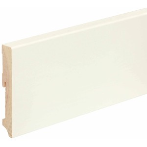 FN Neuhofer Sockelleiste L0158L Kiefer Weiß Lackiert Dekor