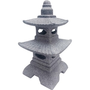 Deko-Pagoden Terrakotta Grau 51 cm x 25 cm x 67 cm