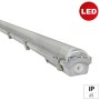 Graue E2 Elektro LED Feuchtraum-Wannenleuchte Classic-Power S, 9W. Robuste Bauweise mit IP69 Schutz.