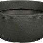 Anthrazitfarbene Siena Garden Pflanzschale Malaga, Ø 48cm, mit Rillenbanderole.