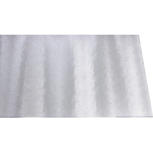 Transparente Polystyrol-Platte 2,5mm Cincilla Struktur, 1000x1000mm, für Kunststoffbedachung.