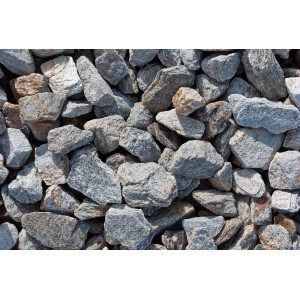Glimmer-grauer Gneisbruch 25-50 mm, Zierkies für Garten und Landschaftsbau.