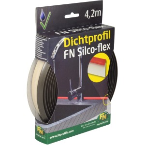FN Neuhofer Silco-Flex Dichtprofil, graubraun, 4,2m Rolle für Küchenarbeitsplatten.