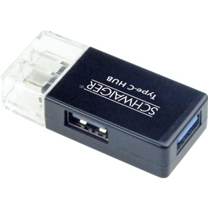 Schwaiger USB Adapter 3.1 C-Stecker, schwarz, für Computer & Multimedia Zubehör.