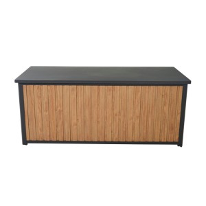 Siena Garden Kissenbox Sabano im Teaklook, 181 cm breit, zur Aufbewahrung von Gartenauflagen.