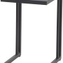 Rechteckiger, anthrazitfarbener Siena Garden Gartentisch Ramo, 33,5x40 cm, ideal für kleine Balkone.